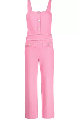 Maje Women Jumpsuits - Square-neck tweed jumpsuit