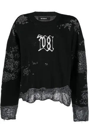 MISBHV Intarsia-knit long-sleeve jumper