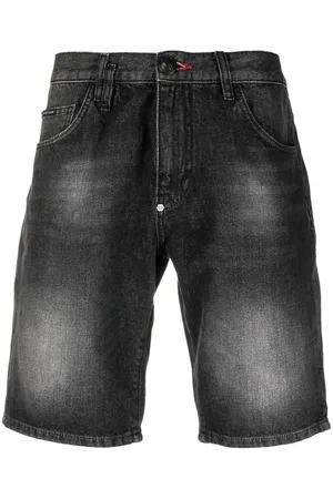 Philipp Plein Washed denim shorts