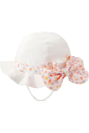 Miki House Floral-print sun hat
