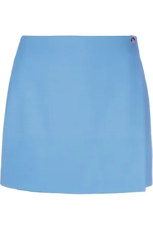 Nanushka Wrap-front wool skorts