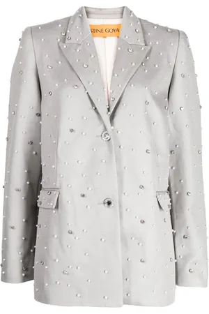 STINE GOYA Maia crystal-embellished blazer