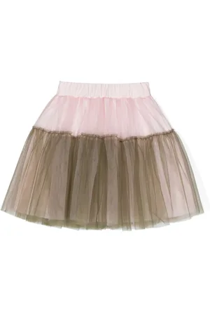 Il gufo Two-tone tulle skirt