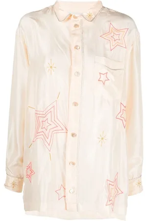FORTE FORTE Star-print long-sleeve shirt
