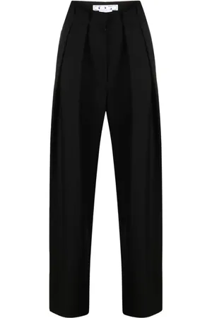 OFF-WHITE Embroidered-logo tailored trousers