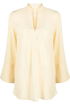 By Malene Birger Silk bell-sleeves blouse