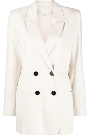 Gestuz Double-breasted lyocell blazer