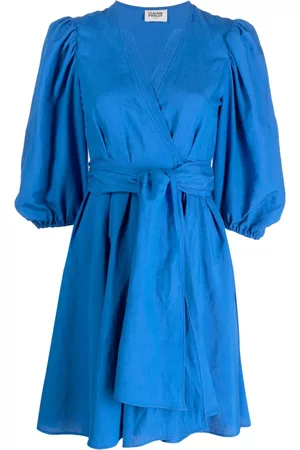 Claudie Pierlot Women Mini Dresses - Half-sleeve short wrap dress