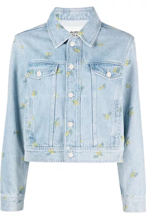 Claudie Pierlot Women Denim Jackets - Floral-embroidered denim jacket