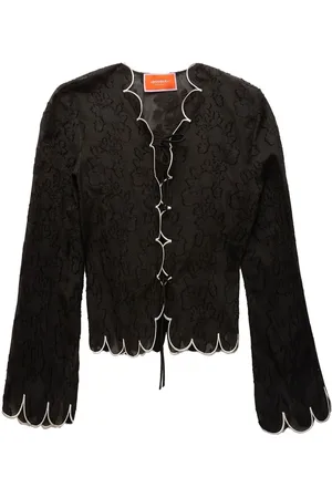 La DoubleJ Embroidered crop jacket