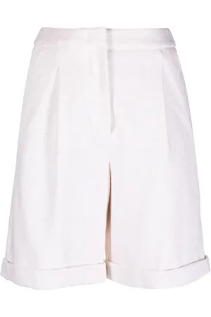 PESERICO SIGN Straight-leg tailored shorts
