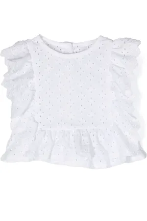 Lapin House Ruffle-detail sleeveless blouse