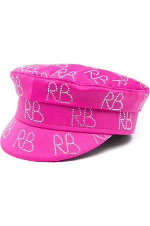 Ruslan Baginskiy Crystal-embellished baker boy hat
