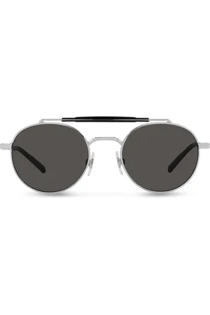 Dolce & Gabbana Diagonal Cut pilot-frame sunglasses