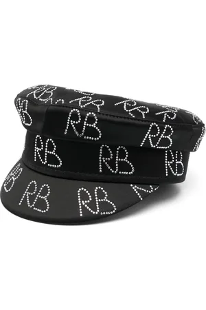 Ruslan Baginskiy Crystal-embellished baker boy hat