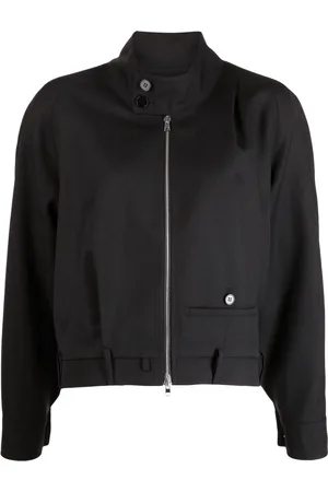GOEN.J Trouser-motif bomber jacket