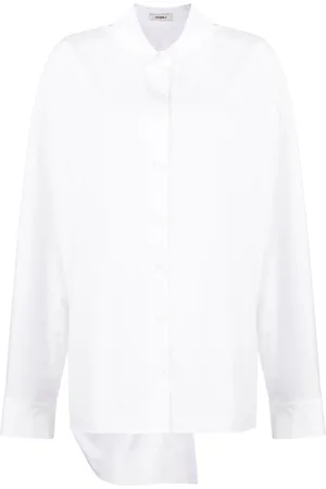 GOEN.J Twist-detailing cotton shirt