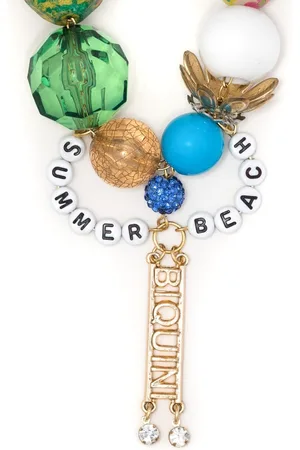 AMIR SLAMA Beaded charm necklace