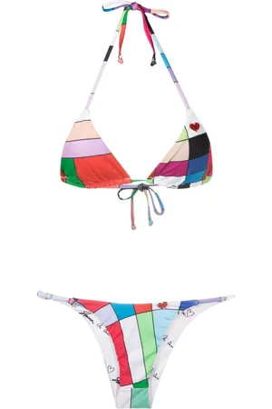 AMIR SLAMA All-over graphic-print bikini set