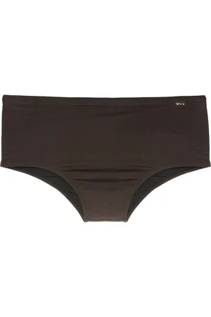 AMIR SLAMA Logo-plaque swim trunks