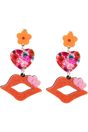 AMIR SLAMA Lip-charm drop earrings