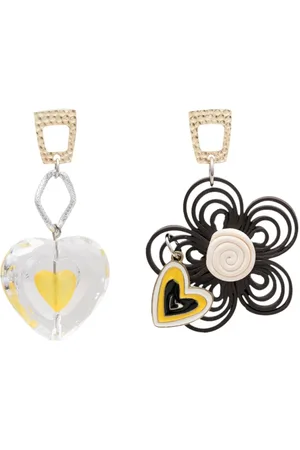 AMIR SLAMA Heart-charm drop earrings