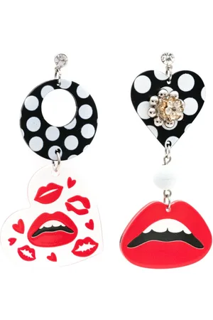 AMIR SLAMA Lips-motif drop earrings
