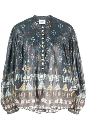 Isabel Marant Graphic-print button-up blouse