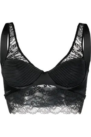Versace Underwear Black Lace Bra - ShopStyle