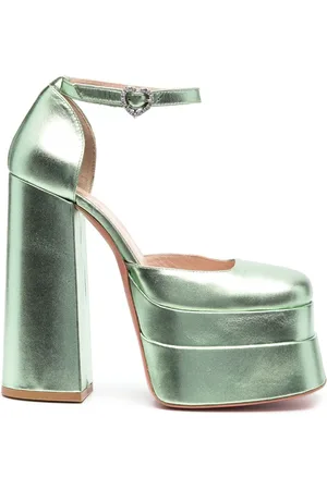VIVETTA Metallic-finish leather sandals