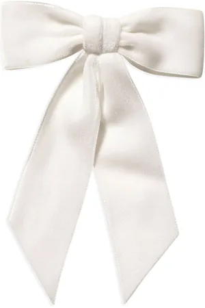 Jennifer Behr Large velvet bow barrette