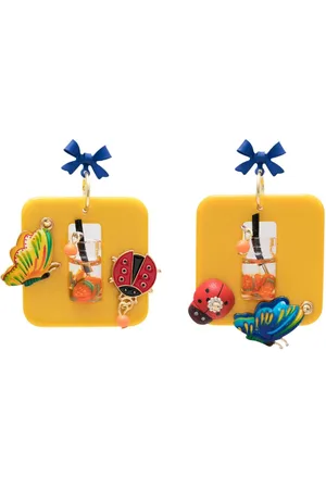 AMIR SLAMA Appliqu??-detail drop earrings