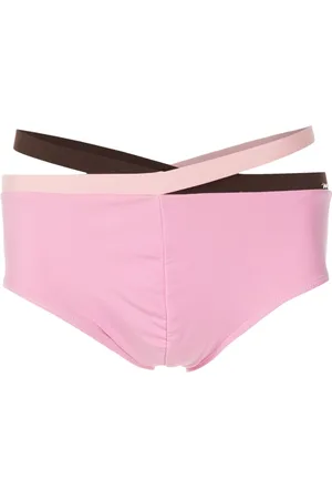 AMIR SLAMA Cut-out swim trunks