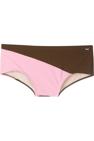 AMIR SLAMA Panelled swim trunks