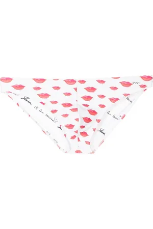 AMIR SLAMA Lip-print swim trunk