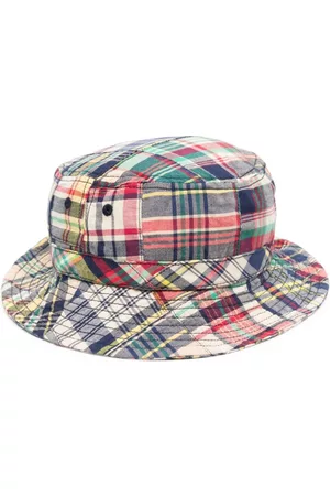 Ralph Lauren Boys Hats - Plaid-check pattern sun hat