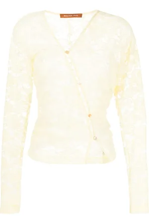 REJINA PYO Soren asymmetric lace top