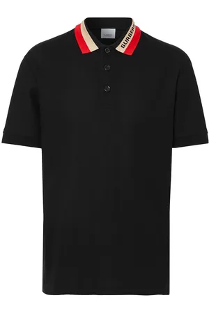 Burberry Contrast-collar piqué polo shirt