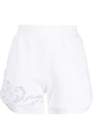 Lace Trim High Waisted Shorts