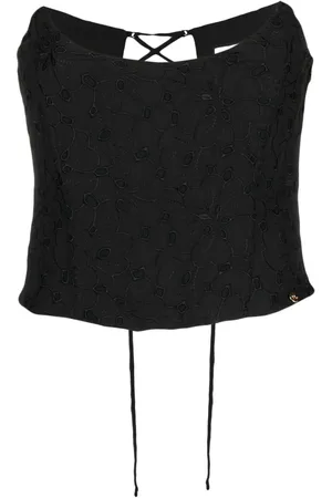 Starlet Plus exclusive embellished corset top in champagne