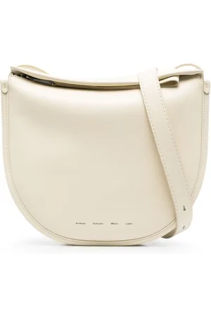 Proenza Schouler White Label Baxter Leather Shoulder Bag Optic White