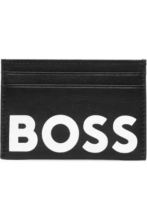 HUGO BOSS Wallets & Card Holders - Logo-print leather cardholder