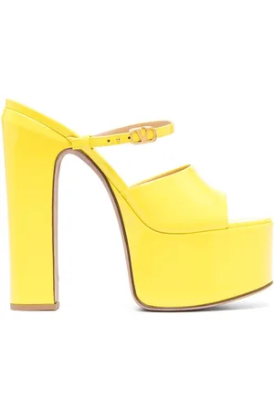 Platform sandals online yellow