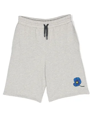 Kenzo Floral-motif cotton shorts