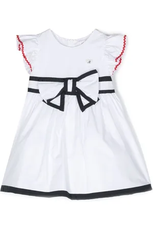 MONNALISA Bow-detail ruffle midi dress