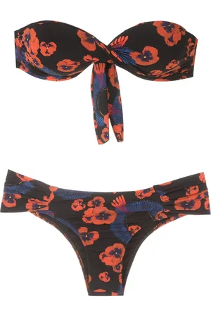 Isolda Queen Borakay printed bandeau bikini set