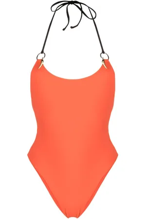 Roberto Cavalli Halterneck tie-fastening swimsuit
