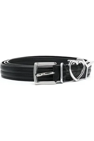 Y / PROJECT Heart logo-plaque leather belt