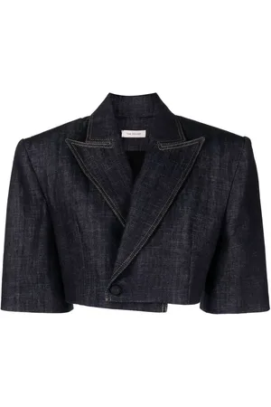 The Mannei Aspos denim cropped blazer