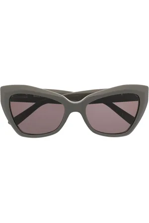 Balenciaga Logo-plaque butterfly sunglasses